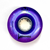 85A PURPLE Glitter Professionally Dyed Luminous Light-Up Roller Skate Wheels, Set of 4