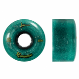 85A Jade Glitter Luminous LED Quad Light Up Skate Wheels, Set of 4