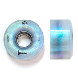 85A BLACK PEARL Glitter Luminous LED Quad Light Up Skate Wheels, Set of 4