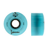 85A BLUE GLOW Luminous LED Quad Light Up Skate Wheels, Set of 4