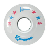 85A Red White & Blue All Star Luminous LED Quad Light Up Skate Wheels, Set of 4