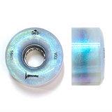 100A BLACK PEARL Glitter Luminous LED Quad Light Up Skate Wheels, Set of 4