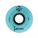 85A BLUE GLOW Luminous LED Quad Light Up Skate Wheels, Set of 4