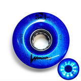 100A RAINBOW SET Professionally Dyed Luminous Light-Up Roller Skate Wheels, Set of 8