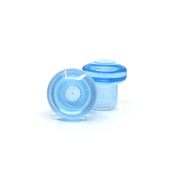 Light Blue Gemstone Roller Skate Toe Plugs, Pair