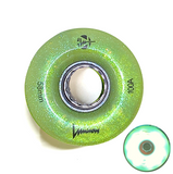 100A RAINBOW SET Professionally Dyed Luminous Light-Up Roller Skate Wheels, Set of 8