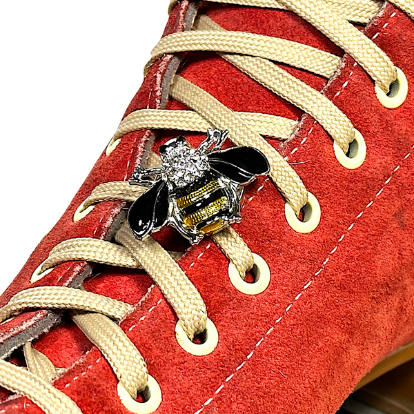 Snap Charms: Bumble Bee, Interchangeable Shoelace Charm & Roller Skate Accessory