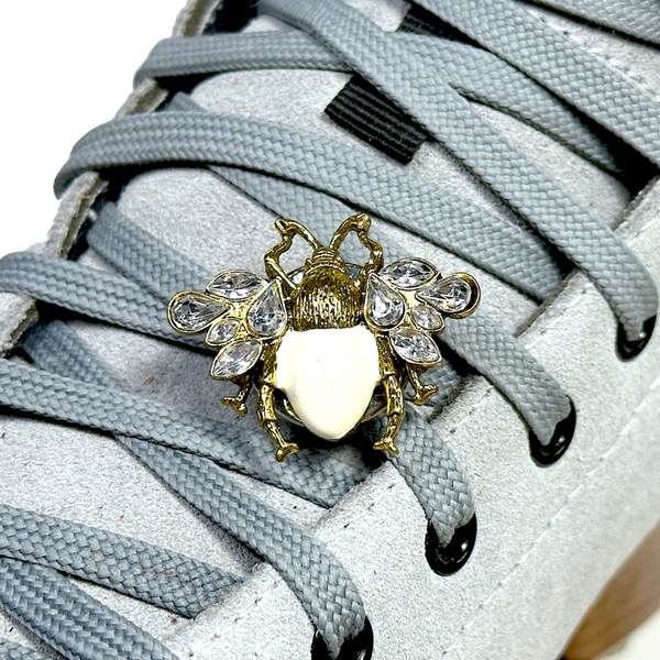 Snap Charms: Love Bug Beetle, Interchangeable Shoelace Charm & Roller Skate Accessory
