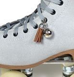 Brown Suede Roller Skate Tassel Charm