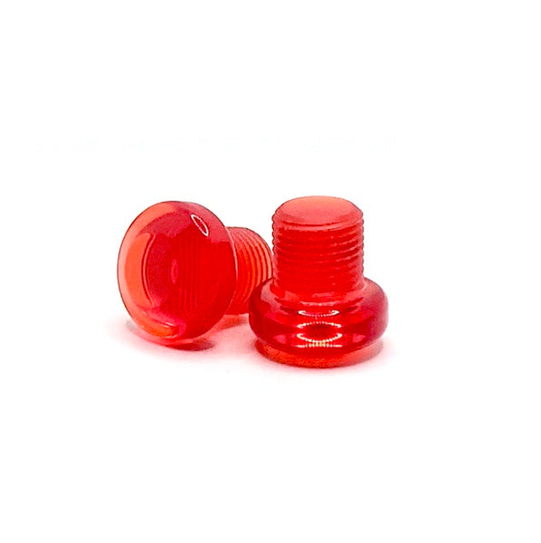 Red Gemstone Roller Skate Toe Plugs, Pair