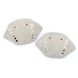 Light Gray Suede Roller Skate Toe Caps