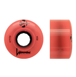 85A CORAL GLOW Luminous LED Quad Light Up Skate Wheels, Set of 4