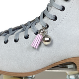 Light Orchid Suede Roller Skate Tassel Charm