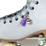 Purple Suede Roller Skate Tassel