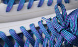 Purple & Teal SPARK Metallic Roller Skate Laces, Pair