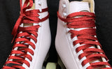 Red SPARK Metallic Roller Skate Laces, Pair