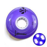 85A PURPLE Luminous LED Quad Light Up Skate Wheels, Set of 4