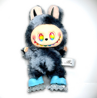 Labubu Inline Skates, Mini Rollerblades for Labubu Doll, Removable skates, Blue *Skates Only, DOLL NOT INCLUDED