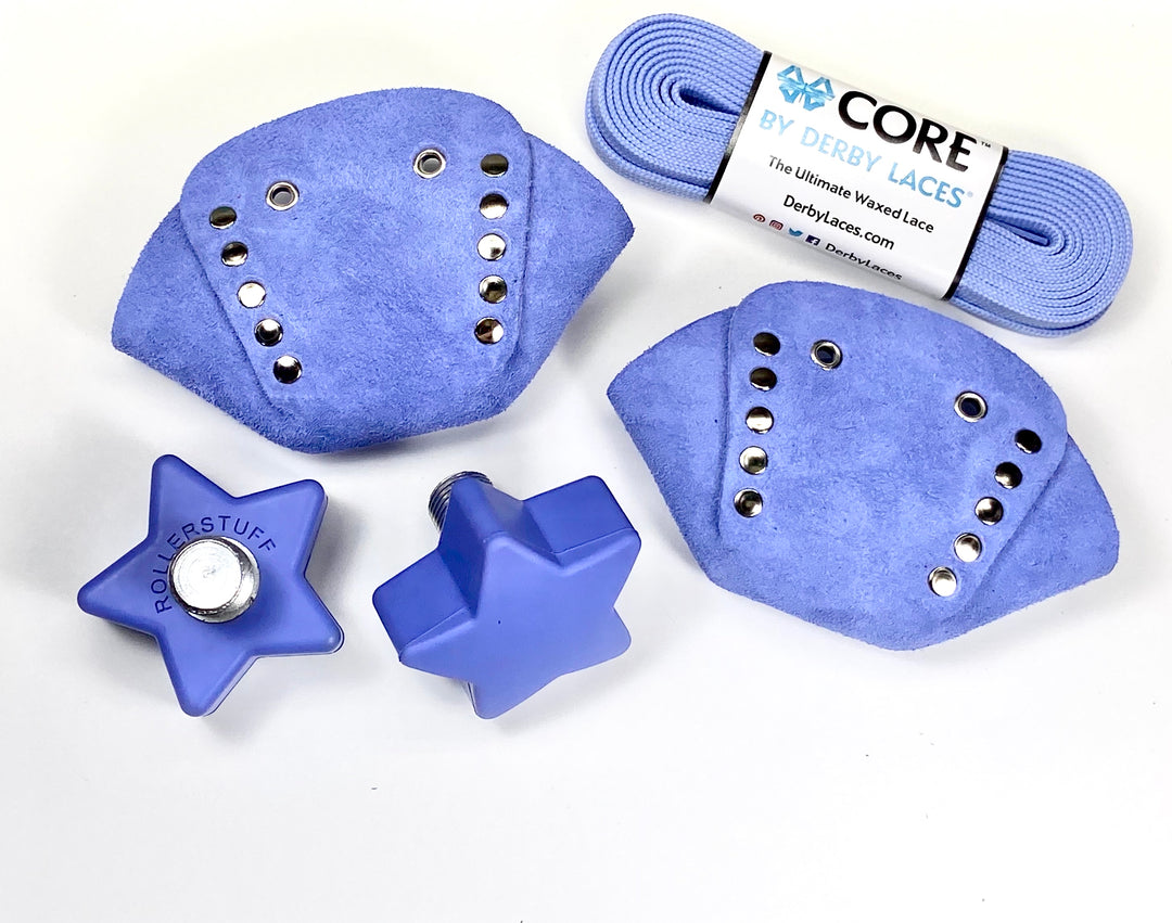 Periwinkle Suede Roller Skate Toe Caps – ROLLERSTUFF