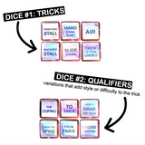 Skatepark Trick Dice! CLEAR