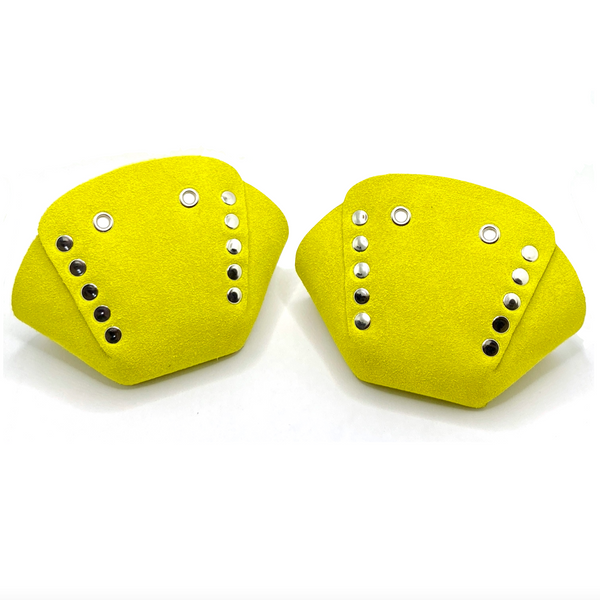 Yellow Suede Roller Skate Toe Caps
