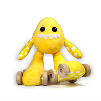 Yellow Polka Dot Skate Monster
