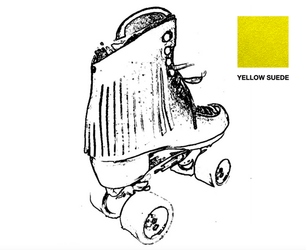 Yellow Suede Fringe for Roller Skates, Pair *ONLY COMPATIBLE with SPECIFIC Brands/Sizes in the dropdown menu*