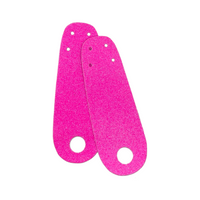 Hot Pink Glitter Roller Skate Toe Guards (Pair)