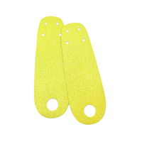 Yellow Glitter Roller Skate Toe Guards (Pair)