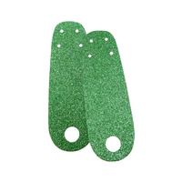 Green Glitter Roller Skate Toe Guards (Pair)