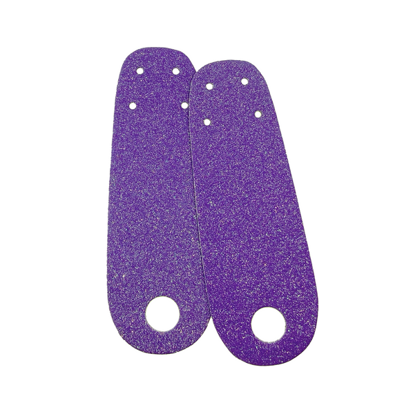 Purple Glitter Roller Skate Toe Guards (Pair)