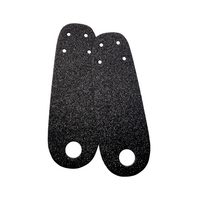 Black Glitter Roller Skate Toe Guards (Pair)