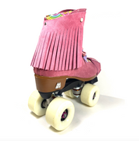 Malibu Pink Suede Fringe for Roller Skates, Pair *ONLY COMPATIBLE with SPECIFIC Brands/Sizes in the dropdown menu*