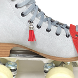 Red Suede Roller Skate Tassel
