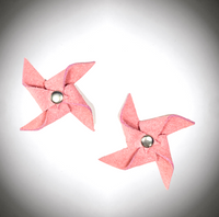 Single Color Suede Pinwheel Charms for Roller Skate Laces (Set of 2)