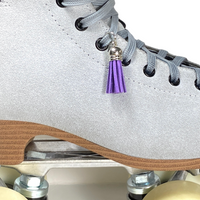 Purple Suede Roller Skate Tassel