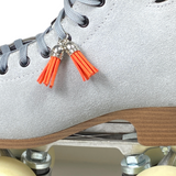Orange Suede Roller Skate Tassel