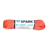 Neon Orange Creamsicle  SPARK Metallic Roller Skate Laces, Pair