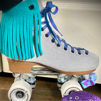 Jade Suede Fringe for Roller Skates, Pair *ONLY COMPATIBLE with SPECIFIC Brands/Sizes in the dropdown menu*