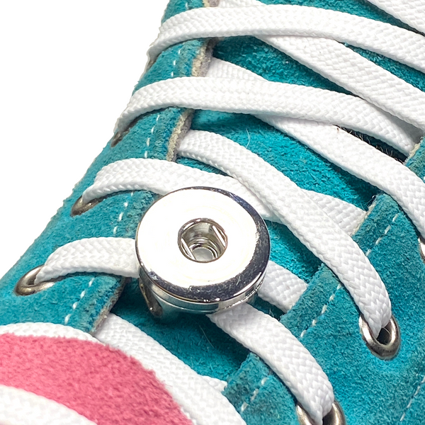 Snap Charms Base Hub: Shoelace Slider with Universal Charm Socket