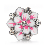 Snap Charms: Pink Flower Blossom, Interchangeable Shoelace Charm & Roller Skate Accessory