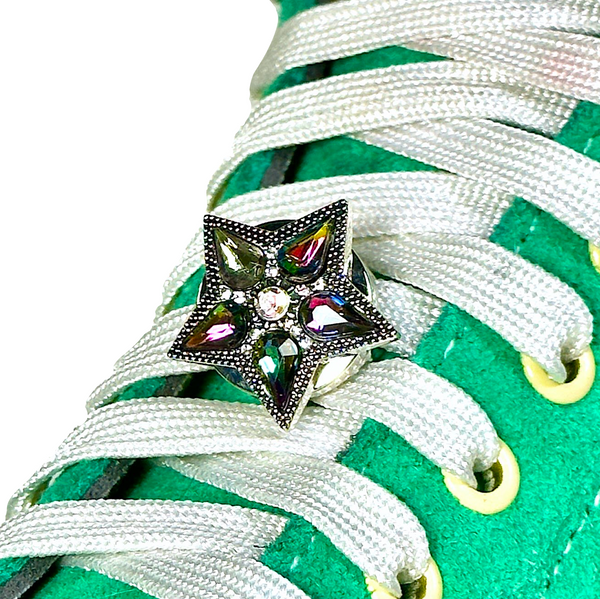 Snap Charms: Star Flower, Interchangeable Shoelace Charm & Roller Skate Accessory
