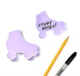 Purple Roller Skate Sticky Note Pad