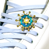Snap Charms: Jade Burst, Interchangeable Shoelace Charm & Roller Skate Accessory