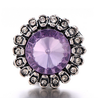Snap Charms: Purple & Diamonds, Interchangeable Shoelace Charm & Roller Skate Accessory