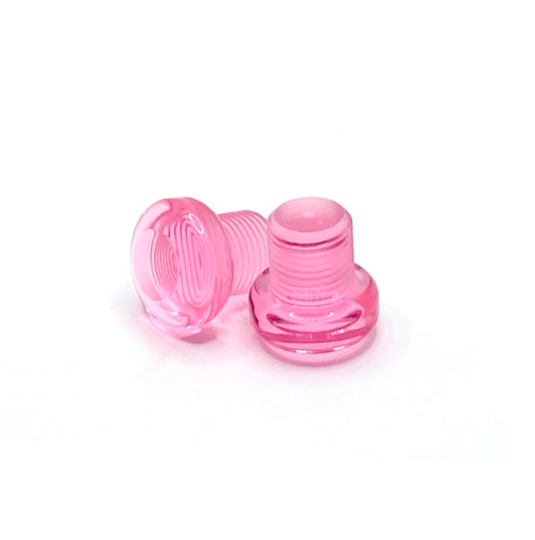 Pink Gemstone Roller Skate Toe Plugs, Pair