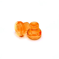 Orange Gemstone Roller Skate Toe Plugs, Pair