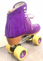 Purple Suede Fringe for Roller Skates, Pair *ONLY COMPATIBLE with SPECIFIC Brands/Sizes in the dropdown menu*
