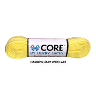 Lemon Yellow CORE Laces (Narrow 6MM), Pair