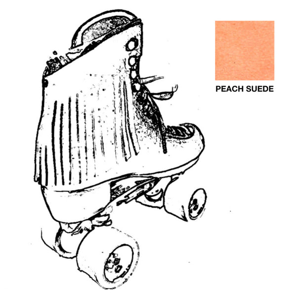 Peach Suede Fringe for Roller Skates, Pair *ONLY COMPATIBLE with SPECIFIC Brands/Sizes in the dropdown menu*